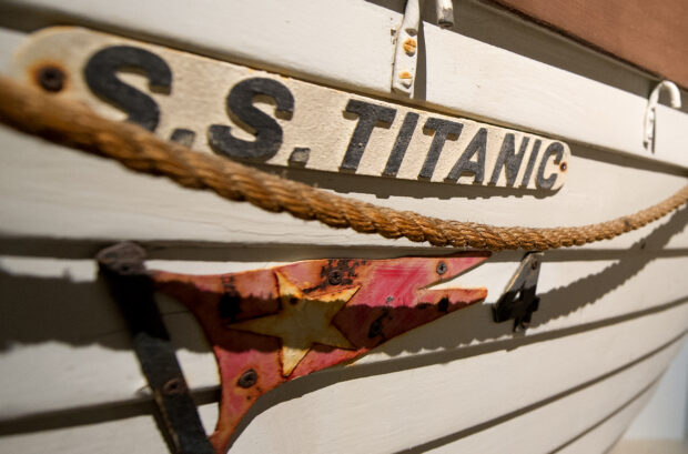 Side of a Titanic Lifeboat. 