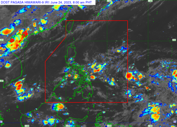 A low pressure area (LPA) spotted outside the Philippine area of responsibility is being monitored by the state weather bureau, it confirmed on Saturday.