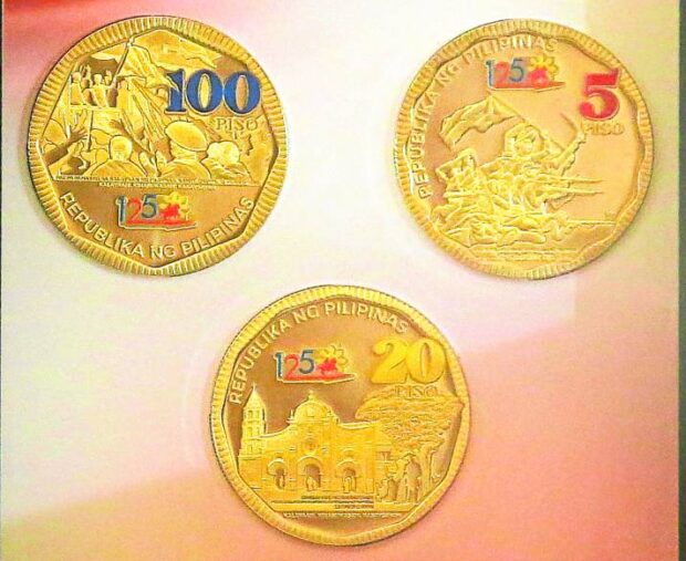 The Bangko Sentral ng Pilipinas has issued a commemorative coin set in denominations of P100, P20 and P5 for the 125th anniversary of Philippine independence. STORY: Independence Day commemorative coins launched