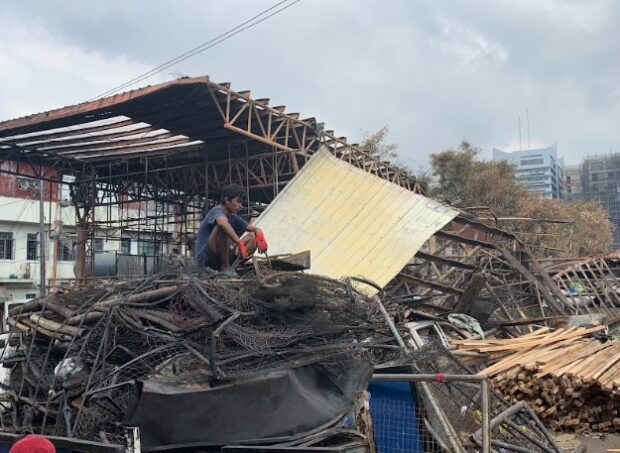 A 6-hour fire razed the public market in Baguio City on March 11, displacing almost 2,000 vendors and leaving at least P24 million in damage. (Photo by Justine Rhys Lawrence Martirez)