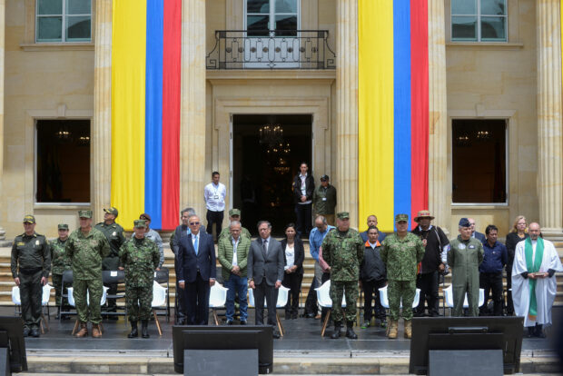Colombia honors soldiers and indigenous people who helped rescue missing children, in Bogota