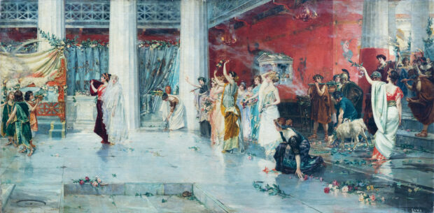 Juan Luna’s “Hymen, oh Hyménée!” went missing for more than half a century after the artist’s death in 1899, until it was found in thecollection of an “aristocratic family” in Europe who later agreed to sell it to León Gallery owner Jaime Ponce de Leon. For art lovers and scholars, the country’s 125th Independence Day celebration is made more momentous by its exhibition at Ayala Museum in Makati City on Monday. STORY: Long-lost Luna ‘greatest PH art find in history’