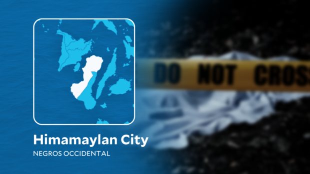 Composite photo, police cordon with map of Himamaylan City map superimposed STORY: Calls mount for independent probe of Negros killings