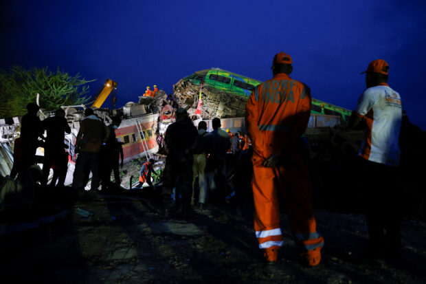 India train crash. Ompal Bhatia, a survivor of the three-train crash in India on Friday, had first thought he was dead. When the train he was traveling in went off-track, Bhatia was with three friends on his way to Chennai for work. 