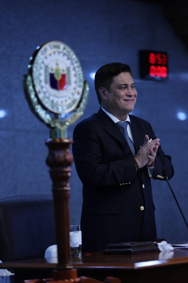 SENATE ADJOURNS SINE DIE: At the last session day of the First Regular Session, Senate President Juan Miguel "Migz" F. Zubiri highlights the accomplishments of the Upper Chamber, saying that the body responded to the needs of the people and the challenges of the times. In his closing speech before the Senate adjourns sine die, Wednesday, May 31, 2023, Zubiri emphasized that it is only through "hard work and high purpose" that the body approved 31 landmark bills and more than 70 resolutions in the first year of the 19th Congress. "While this scoreboard shows the quantity of our input, it cannot even begin to describe the quality of each. True to our tradition, we do not agree to proposals without discussion, nor embrace ideas without debate," the Senate chief said. Zubiri also expressed his gratitude to all of his colleagues, recognizing that each member has properly accomplished his or her part in honoring their mandate. "We will return with high-impact legislation. When we meet again in this hall, let it be with greater determination and a renewed commitment to perform the duties that the Republic and our people expect us to," Zubiri added. (Senate PRIB photos)