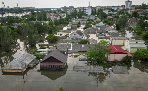Ukraine's Kherson region under water