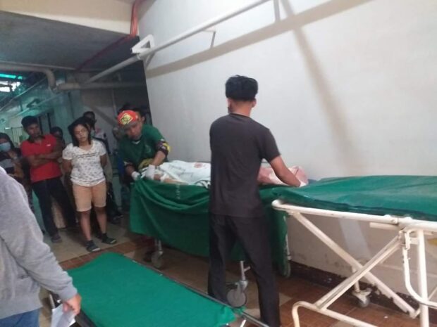 Funeral workers in Pikit, Cotabato prepare to transport the remains of a teacher slain in a grenade blast on Friday, June 16, 2023. STORY: BARMM education chief condemns attack on teacher in Pikit, Cotabato