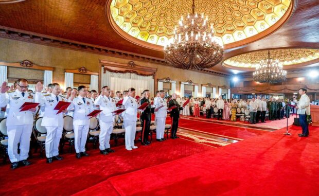 President Ferdinand Marcos Jr. on Monday told new leaders of the Armed Forces of the Philippines (AFP) to remain resolute in the face of the changing dynamic of geopolitics and global security.