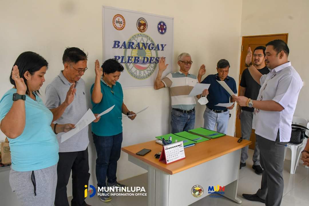 Muntinlupa opens people's law enforcement desks in several barangays pleb