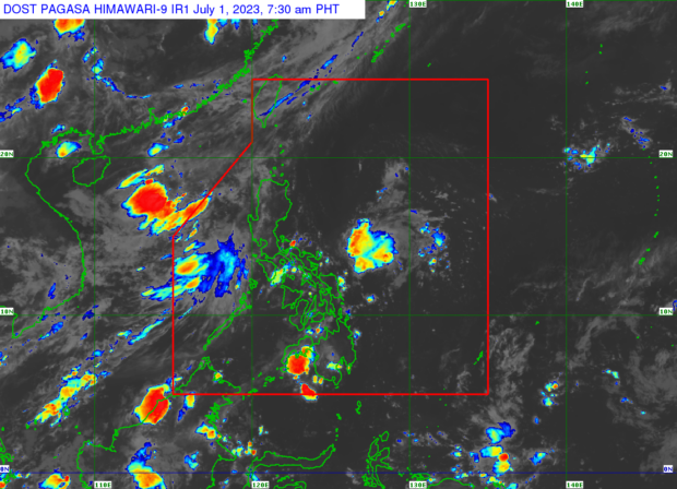 The southwest monsoon, locally called “habagat,” is only affecting the western sections of Northern and Central Luzon. (Photo from Pagasa)