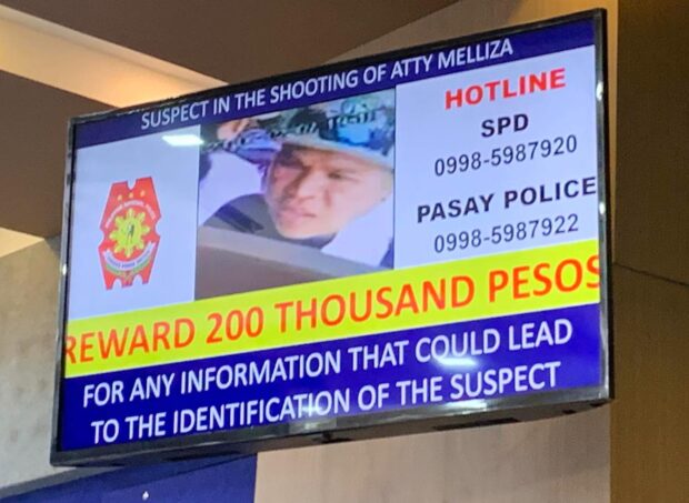 P200,000 reward up for arrest of DPWH lawyer's shooters.
