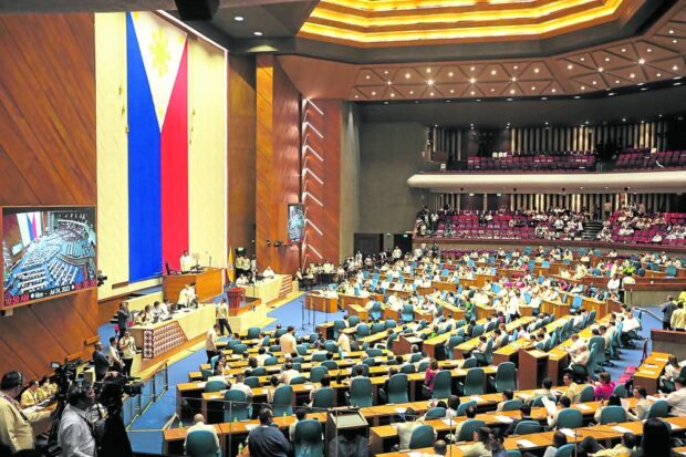 SONA 2023 President Marcos at his second State of the Nation Address on Monday bares his priority bills that he wants Congress to pass. —NIÑO JESUS ORBETA