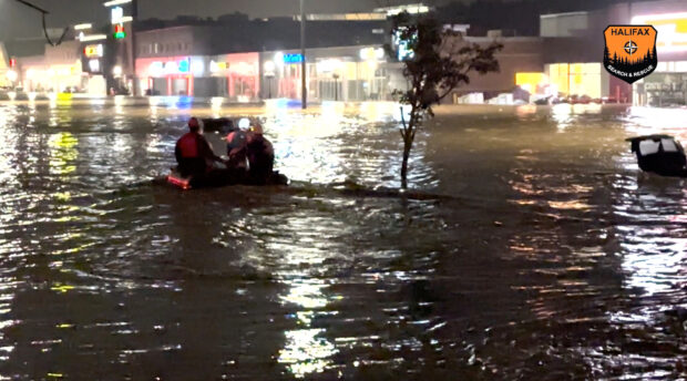 Rescue personnel operates in Bedford