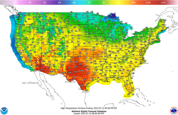 Excessive heat is baking US Southwest