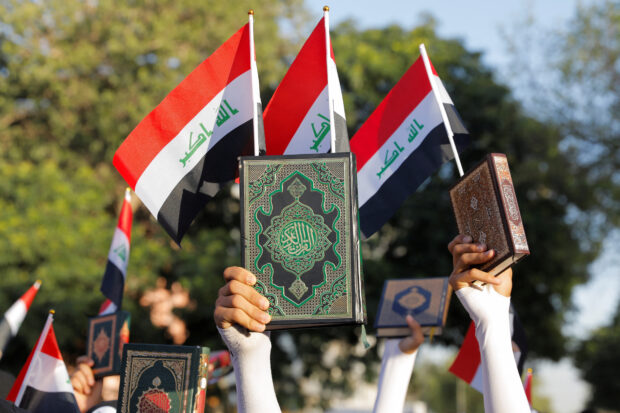 Iraqis protest over Koran desecration