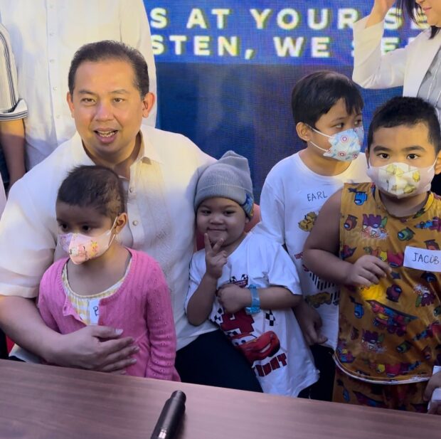 Romualdez assures cancer patients: Congress to address cash aid, distance woes.