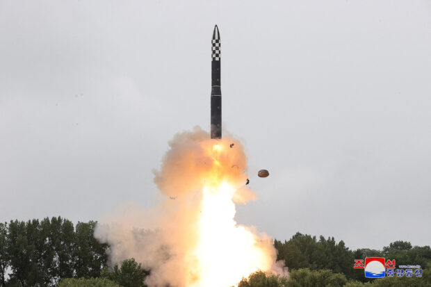 North Korean test missile 