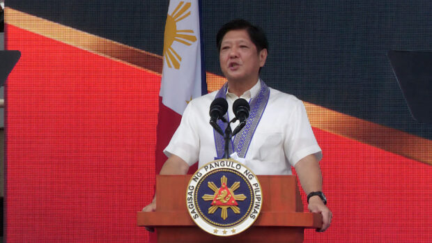 Marcos points out importance of Filipino language in telling stories.