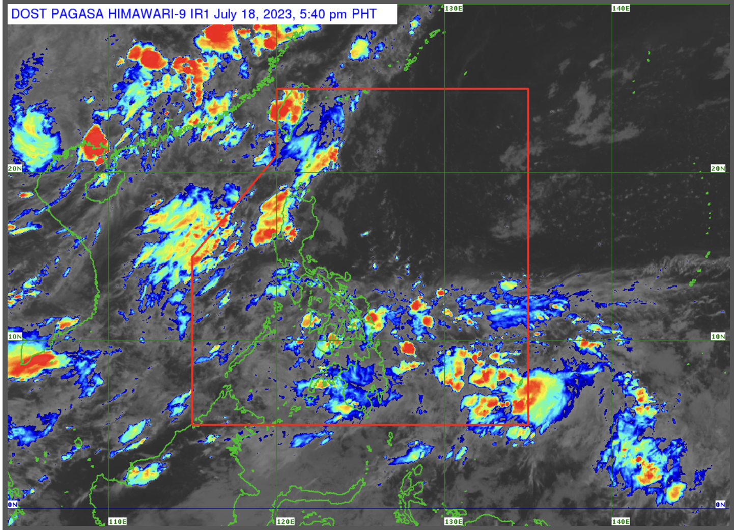 Habagat affects most parts of PH; LPA likely to become tropical cyclone within 24 hours