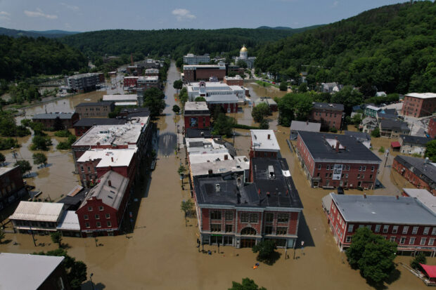 Vermont capital submerged in floodwaters