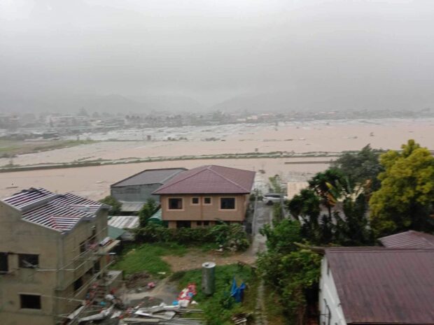 Benguet Rep. Eric Yap calls for an immediate assistance to the province after Typhoon Egay causes flash floods and landslides in different areas. Photos shared by Yap show Benguet's farmlands, including the famous strawberry field in La Trinidad, submerged under flood waters. 