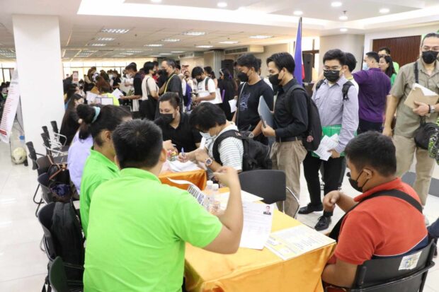 Caloocan City government's 9th Mega Job Fair saw over 350 job seekers find immediate employment, yielding a success rate of 45.6 percent for the event.