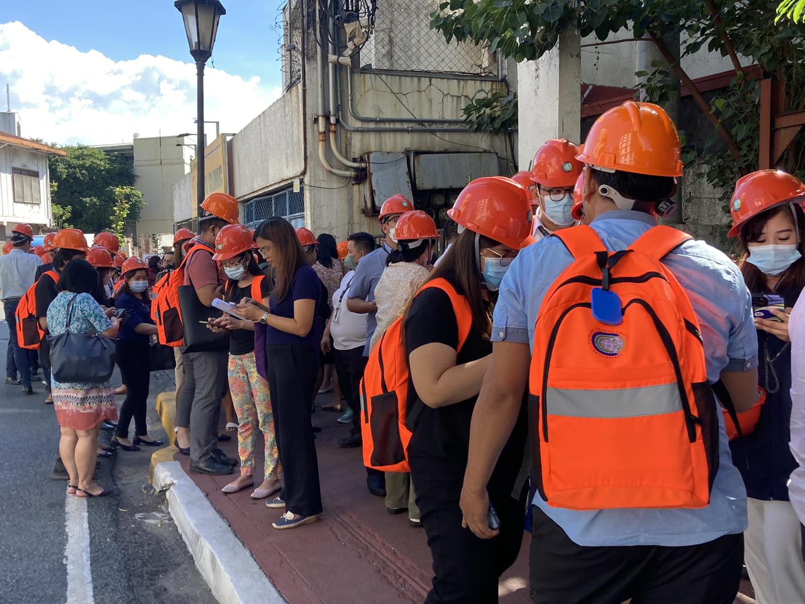 Employees and guests at the Malacañang Palace complex were evacuated following an earthquake on Thursday, July 6, 2023. 