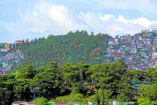 General view of Baguio City’s green spaces
