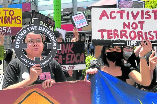 Continued use of anti-terror law vs activists worries rights group