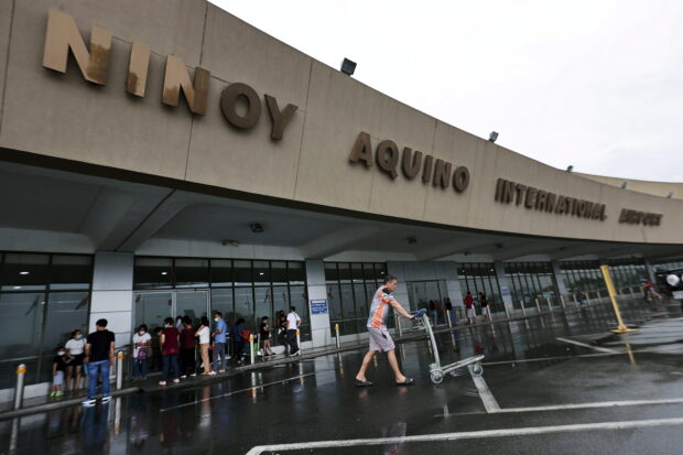 The facade of the Ninoy Aquino International Airport