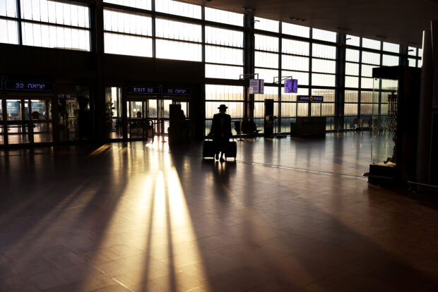 FILE PHOTO: Israel bans flights to stop coronavirus spread