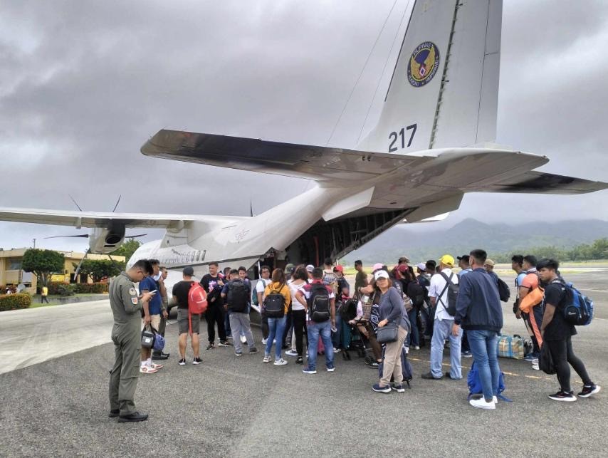 PH Air Force ferries stranded in Batanes due to Typhoons Egay, Falcon