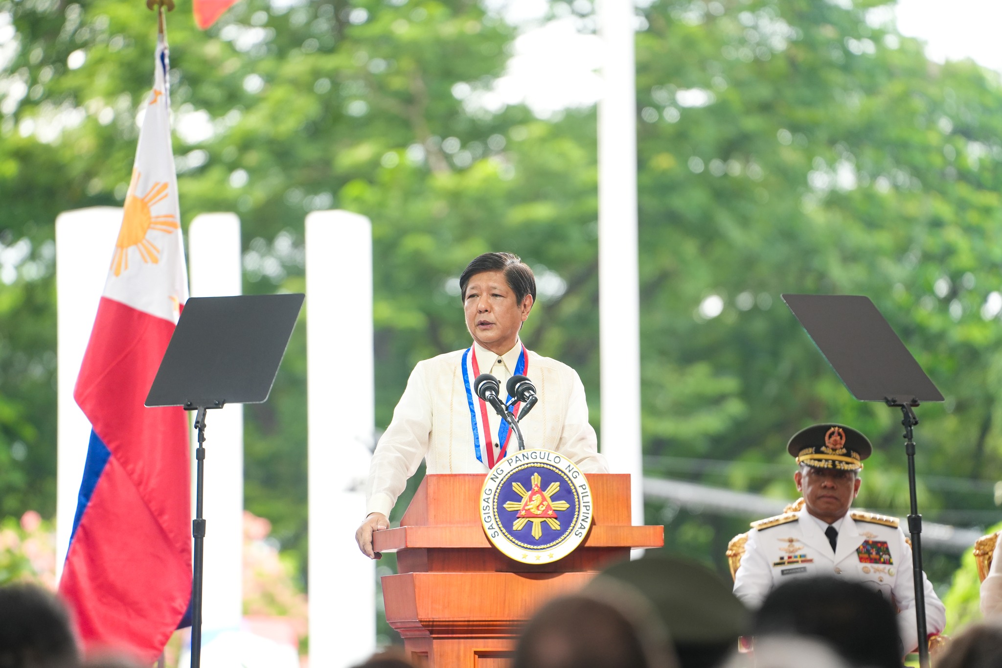 President Ferdinand Bongbong Marcos Jr during a program at the Libingan ng mga Bayani for National Heroes Day