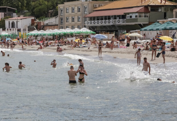 Ukraine's Odesa opens a few beaches