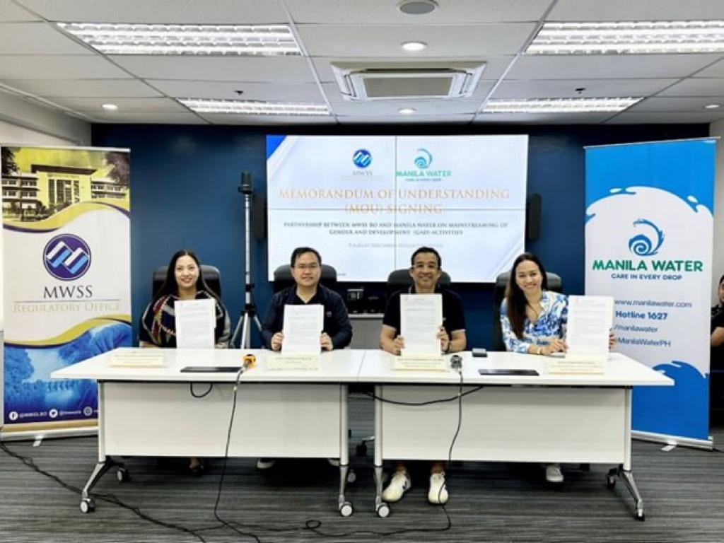 MWSS, Manila Water boost partnership for gender and development in water sector