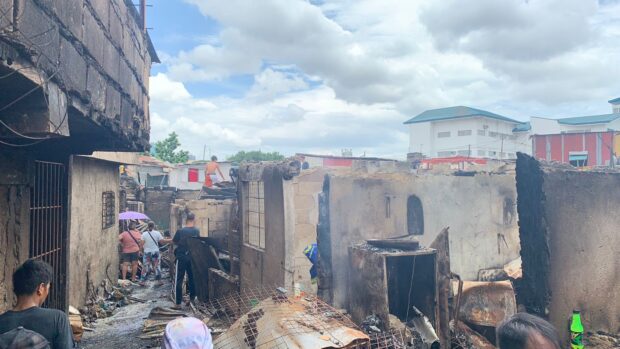 Aftermath of fire in Vargas Lane in Brgy Culiat in Quezon City on August 27 that left 194 families affected according to 6:30 am data of SSDD. Noy Morcoso/INQUIRER.net