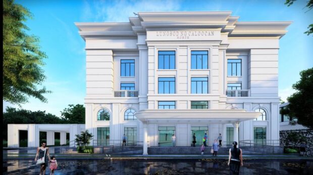 The design of the new city hall in North Caloocan City.
