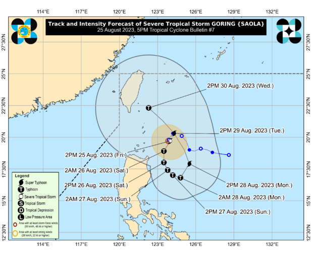 Goring now a severe tropical storm, may become typhoon by Saturday — Pagasa