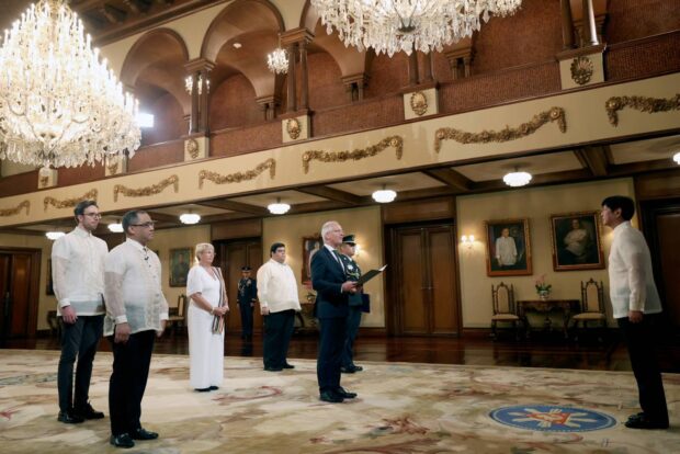Ambassador-designate to the Philippines Mr. Andreas Michael Pfaffernoschke of Federal Republic ofmany presented his credentials to President Ferdinand R. Marcos Jr. at Malacañan Palace on Thursday, August 17, 2023. (KJ ROSALES/PPA POOL)