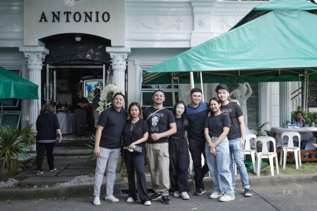 A group photo of some of the friends and family members who attended the 10th year death anniversary commemoration of Tonton. 