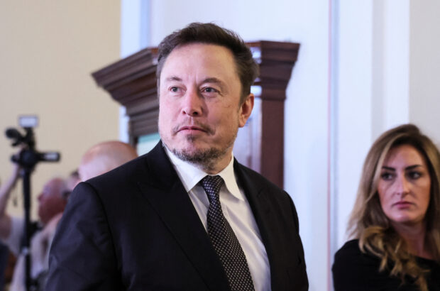 Elon Musk arrives for a bipartisan Artificial Intelligence (AI) Insight Forum for all U.S. senators hosted by Senate Majority Leader Chuck Schumer (D-NY) at the U.S. Capitol in Washington, U.S., September 13, 2023. REUTERS/Leah Millis