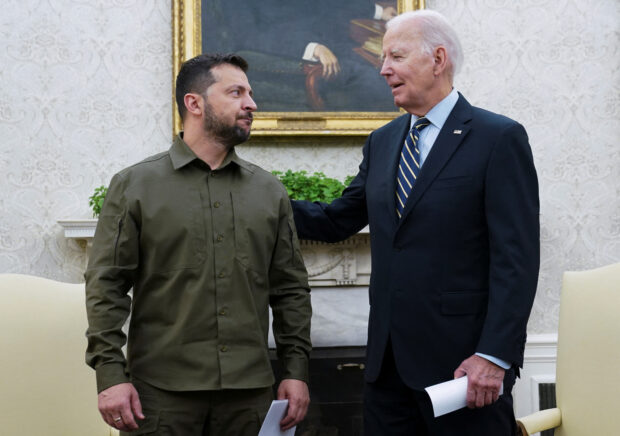 In Washington, Zelenskiy courts Congress, Biden on military aid