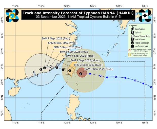 Typhoon Hanna slows down while southwest monsoon continues to dump rain over Luzon