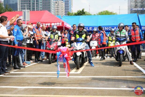 MMDA unveils Motorcycle Riding Academy in Pasig