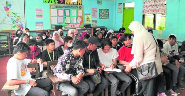 Classes begin with packed classrooms across the Bangsamoro region, such as in this high school in Maguindanao del Norte, in this photo taken on Aug. 29, 2023.