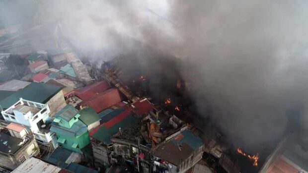 Fire still burning a warehouse in Valenzuela city on second day.