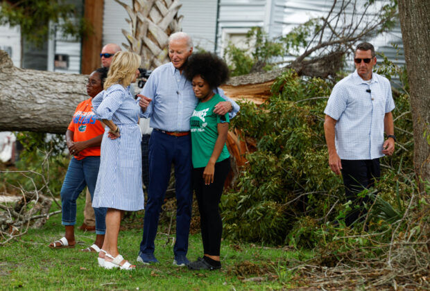 Biden surveys storm damage in Florida