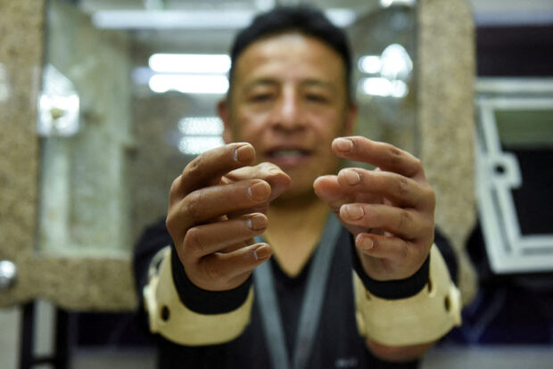 FILE PHOTO: Bolivian entrepreneur creates hyperrealist prostheses for the disabled, in La Paz