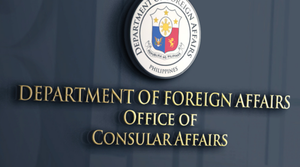 PHOTO: Office sign in front of DFA Office of Consular Affairs STORY: DFA poses Filipino showbiz questions to foil ‘impostors’
