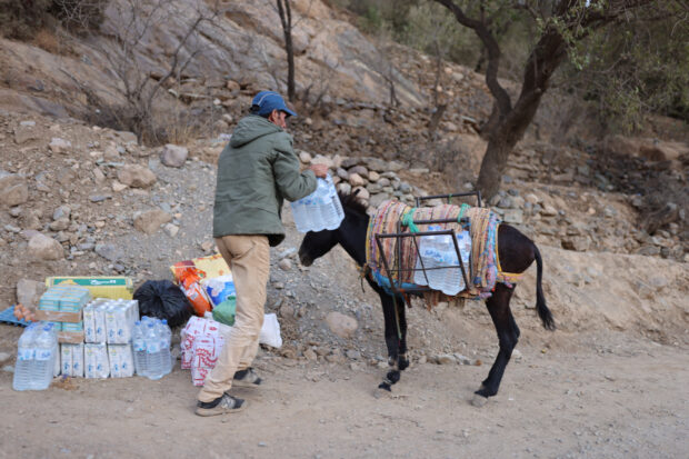 Morocco quake survivors pack donkeys with supplies to reach cut-off villages